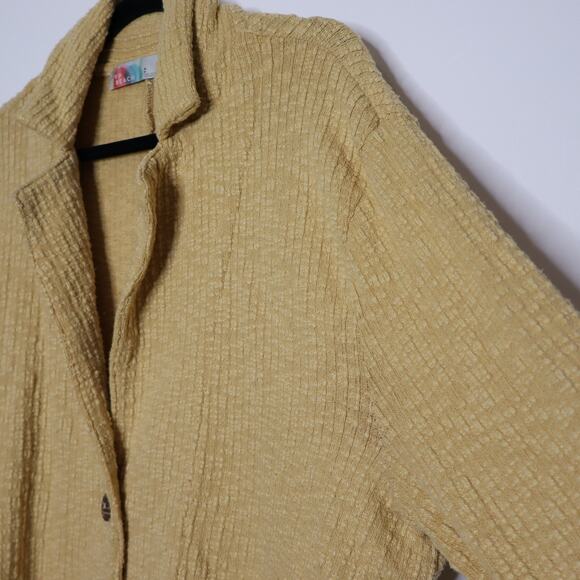 FREE PEOPLE BEACH Reign Textured Blazer Ginger Oversized Two Button Women's S - Picture 4 of 12